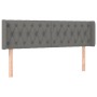 Cabecero con LED de tela gris oscuro 163x16x78/88 cm de vidaXL, Cabeceros y pies de cama - Ref: Foro24-3123579, Precio: 88,50...