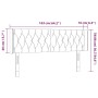 Cabecero con LED de tela gris oscuro 163x16x78/88 cm de vidaXL, Cabeceros y pies de cama - Ref: Foro24-3123579, Precio: 88,50...