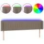 Kopfteil mit LED aus taupegrauem Stoff 183x16x78/88 cm von vidaXL, Kopf- und Fußteile - Ref: Foro24-3123492, Preis: 75,02 €, ...