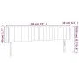 Kopfteil mit LED aus taupegrauem Stoff 183x16x78/88 cm von vidaXL, Kopf- und Fußteile - Ref: Foro24-3123492, Preis: 75,02 €, ...