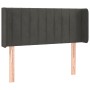 Cabecero con LED de terciopelo gris oscuro 103x16x78/88 cm de vidaXL, Cabeceros y pies de cama - Ref: Foro24-3123517, Precio:...