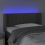Cabecero con LED de terciopelo gris oscuro 103x16x78/88 cm de vidaXL, Cabeceros y pies de cama - Ref: Foro24-3123517, Precio:...