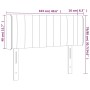 Cabecero con LED de terciopelo gris oscuro 103x16x78/88 cm de vidaXL, Cabeceros y pies de cama - Ref: Foro24-3123517, Precio:...
