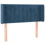 Cabecero con LED de terciopelo azul oscuro 103x16x78/88 cm de vidaXL, Cabeceros y pies de cama - Ref: Foro24-3123520, Precio:...