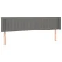 Dark gray fabric headboard with LED 183x16x78/88 cm by vidaXL, Headboards and footboards - Ref: Foro24-3123489, Price: 83,47 ...