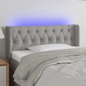 Cabecero con LED de tela gris claro 103x16x78/88 cm de vidaXL, Cabeceros y pies de cama - Ref: Foro24-3123562, Precio: 56,89 ...