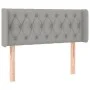 Light gray fabric headboard with LED 103x16x78/88 cm by vidaXL, Headboards and footboards - Ref: Foro24-3123562, Price: 56,89...