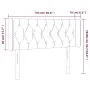 Light gray fabric headboard with LED 103x16x78/88 cm by vidaXL, Headboards and footboards - Ref: Foro24-3123562, Price: 56,89...
