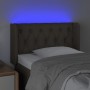 Cabecero con LED de tela gris taupe 83x16x78/88 cm de vidaXL, Cabeceros y pies de cama - Ref: Foro24-3123550, Precio: 57,84 €...