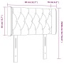 Cabecero con LED de tela gris taupe 83x16x78/88 cm de vidaXL, Cabeceros y pies de cama - Ref: Foro24-3123550, Precio: 57,84 €...