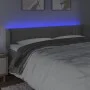 Light gray velvet headboard with LED 183x16x78/88 cm by vidaXL, Headboards and footboards - Ref: Foro24-3123534, Price: 78,00...