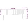 Cabecero con LED de terciopelo gris claro 203x16x78/88 cm de vidaXL, Cabeceros y pies de cama - Ref: Foro24-3123540, Precio: ...