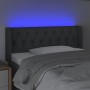 Cabecero con luces LED de tela gris oscuro 93x16x78/88 cm de vidaXL, Cabeceros y pies de cama - Ref: Foro24-3123555, Precio: ...