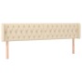 Cabecero con LED de tela crema 183x16x78/88 cm de vidaXL, Cabeceros y pies de cama - Ref: Foro24-3123591, Precio: 101,46 €, D...