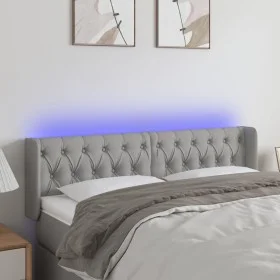 Cabecero con LED de tela gris claro 163x16x78/88 cm de vidaXL, Cabeceros y pies de cama - Ref: Foro24-3123578, Precio: 86,48 ...