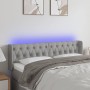 Cabecero con LED de tela gris claro 163x16x78/88 cm de vidaXL, Cabeceros y pies de cama - Ref: Foro24-3123578, Precio: 90,04 ...
