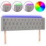 Cabecero con LED de tela gris claro 163x16x78/88 cm de vidaXL, Cabeceros y pies de cama - Ref: Foro24-3123578, Precio: 90,04 ...