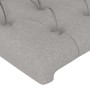 Cabecero con LED de tela gris claro 93x16x78/88 cm de vidaXL, Cabeceros y pies de cama - Ref: Foro24-3123554, Precio: 59,98 €...