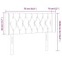 Cabecero con LED de tela gris claro 93x16x78/88 cm de vidaXL, Cabeceros y pies de cama - Ref: Foro24-3123554, Precio: 59,98 €...