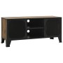 Mueble de TV metal y MDF marrón rústico 105x36x47 cm en Muebles TV | Comprar online en Foru.es