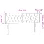Cabecero con LED de terciopelo gris oscuro 147x16x78/88 cm de vidaXL, Cabeceros y pies de cama - Ref: Foro24-3123621, Precio:...
