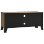 Mueble de TV metal y MDF marrón rústico 105x36x47 cm en Muebles TV | Comprar online en Foru.es