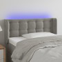 Cabecero con LED de terciopelo gris claro 83x16x78/88 cm de vidaXL, Cabeceros y pies de cama - Ref: Foro24-3123700, Precio: 4...