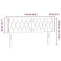 Hellgraues Samtkopfteil mit LED 163x16x78/88 cm von vidaXL, Kopf- und Fußteile - Ref: Foro24-3123626, Preis: 88,22 €, Rabatt: %