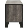 Mueble de TV metal y MDF gris 105x36x47 cm en Muebles TV | Comprar online en Foru.es