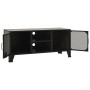 Mueble de TV metal y MDF gris 105x36x47 cm en Muebles TV | Comprar online en Foru.es