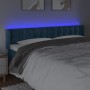 Cabecero con LED de terciopelo azul oscuro 203x16x78/88 cm de vidaXL, Cabeceros y pies de cama - Ref: Foro24-3123740, Precio:...