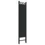 Biombo divisor de 6 paneles de tela negro 240x200 cm de vidaXL, Divisores de ambientes - Ref: Foro24-350161, Precio: 63,15 €,...