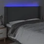 Dunkelgraues Stoffkopfteil mit LED 163x16x118/128 cm von vidaXL, Kopf- und Fußteile - Ref: Foro24-3123775, Preis: 130,03 €, R...