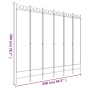 Biombo divisor de 6 paneles de tela negro 240x200 cm de vidaXL, Divisores de ambientes - Ref: Foro24-350161, Precio: 63,15 €,...