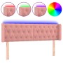Cabecero con LED de terciopelo rosa 163x16x78/88 cm de vidaXL, Cabeceros y pies de cama - Ref: Foro24-3123631, Precio: 84,87 ...