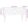 Cabecero con LED de terciopelo rosa 163x16x78/88 cm de vidaXL, Cabeceros y pies de cama - Ref: Foro24-3123631, Precio: 84,87 ...