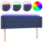 Cabecero con LED de tela azul 163x16x78/88 cm de vidaXL, Cabeceros y pies de cama - Ref: Foro24-3123584, Precio: 88,85 €, Des...