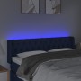 Cabecero con LED de tela azul 163x16x78/88 cm de vidaXL, Cabeceros y pies de cama - Ref: Foro24-3123584, Precio: 88,85 €, Des...