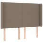 Cabecero con LED de tela gris taupe 147x16x118/128 cm de vidaXL, Cabeceros y pies de cama - Ref: Foro24-3123770, Precio: 130,...