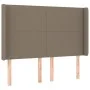 Cabecero con LED de tela gris taupe 147x16x118/128 cm de vidaXL, Cabeceros y pies de cama - Ref: Foro24-3123770, Precio: 139,...