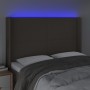 Cabecero con LED de tela gris taupe 147x16x118/128 cm de vidaXL, Cabeceros y pies de cama - Ref: Foro24-3123770, Precio: 130,...