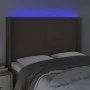 Cabecero con LED de tela gris taupe 147x16x118/128 cm de vidaXL, Cabeceros y pies de cama - Ref: Foro24-3123770, Precio: 139,...