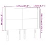 Cabecero con LED de tela gris taupe 147x16x118/128 cm de vidaXL, Cabeceros y pies de cama - Ref: Foro24-3123770, Precio: 130,...