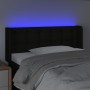 Cabecero con LED de tela negro 93x16x78/88 cm de vidaXL, Cabeceros y pies de cama - Ref: Foro24-3123654, Precio: 47,18 €, Des...