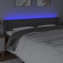 Cabecero con LED de tela gris oscuro 183x16x78/88 cm de vidaXL, Cabeceros y pies de cama - Ref: Foro24-3123685, Precio: 91,04...