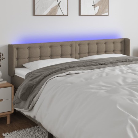 Cabecero con LED de tela gris taupe 183x16x78/88 cm de vidaXL, Cabeceros y pies de cama - Ref: Foro24-3123688, Precio: 95,00 ...