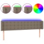 Cabecero con LED de tela gris taupe 183x16x78/88 cm de vidaXL, Cabeceros y pies de cama - Ref: Foro24-3123688, Precio: 95,00 ...