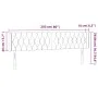 Dunkelgraues Samtkopfteil mit LED 203x16x78/88 cm von vidaXL, Kopf- und Fußteile - Ref: Foro24-3123639, Preis: 89,25 €, Rabat...