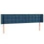 Dark blue velvet LED headboard 163x16x78/88 cm by vidaXL, Headboards and footboards - Ref: Foro24-3123728, Price: 84,36 €, Di...