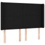 Cabecero con LED de tela negro 147x16x118/128 cm de vidaXL, Cabeceros y pies de cama - Ref: Foro24-3123768, Precio: 117,66 €,...